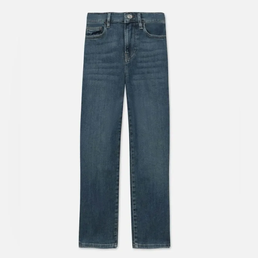 Frame Le High Straight Bestia Mid Wash Jeans size 29